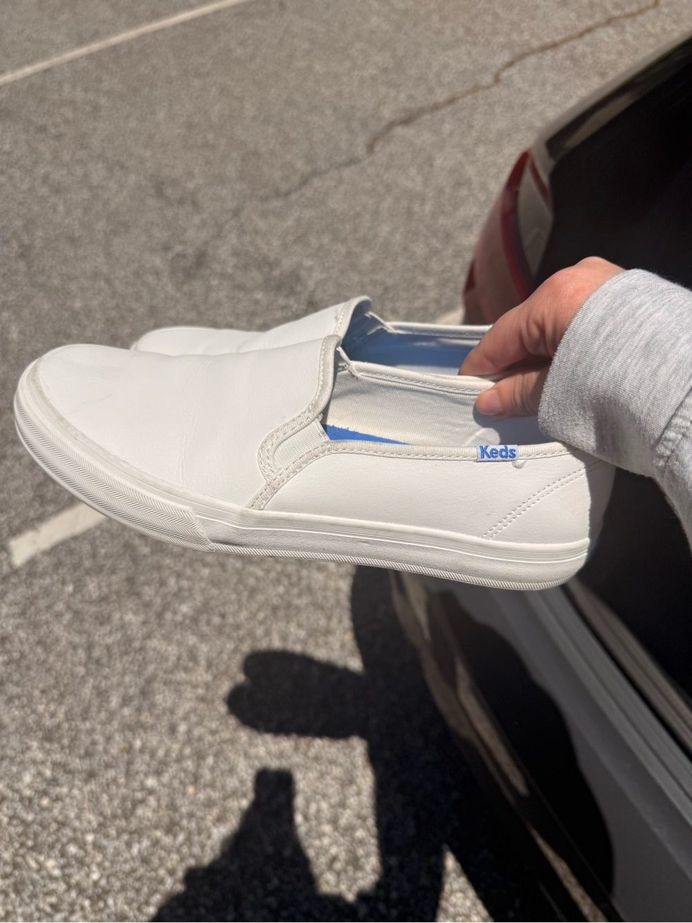 Keds White Slip-On Loafer Sneakers for women